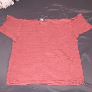 Off the shoulder crop top